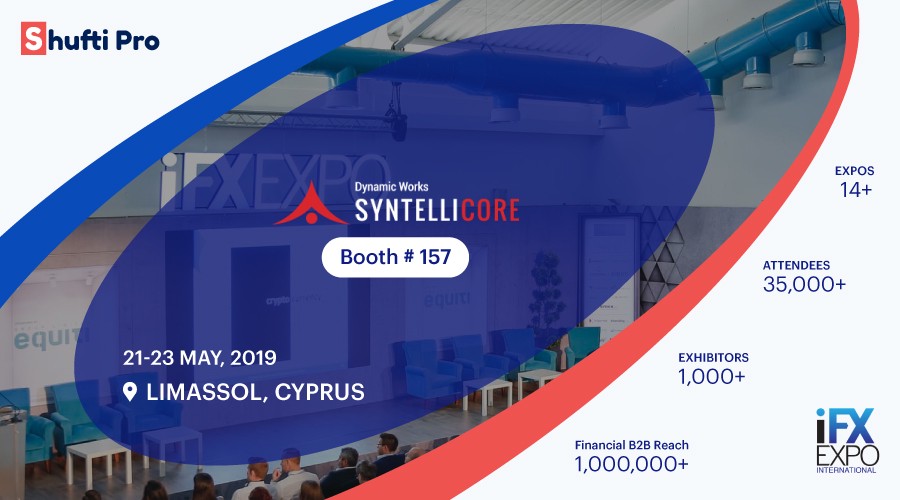 Experience Shufti at iFX Expo 2019 along with Syntellicore platform