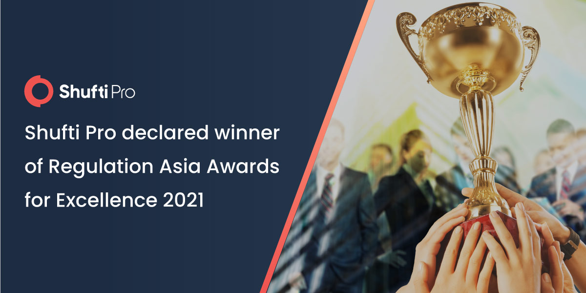 Shufti Ltd. Declared Winner For Best KYC & Onboarding Solution in Regulation Asia Awards for Excellence 2021