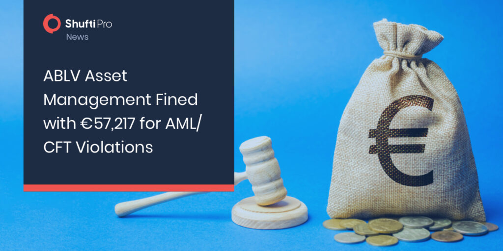 ABLV Asset Management Fined with €57,217 for AML/CFT Violations