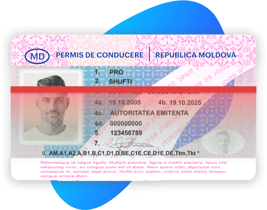 Moldova Driving License