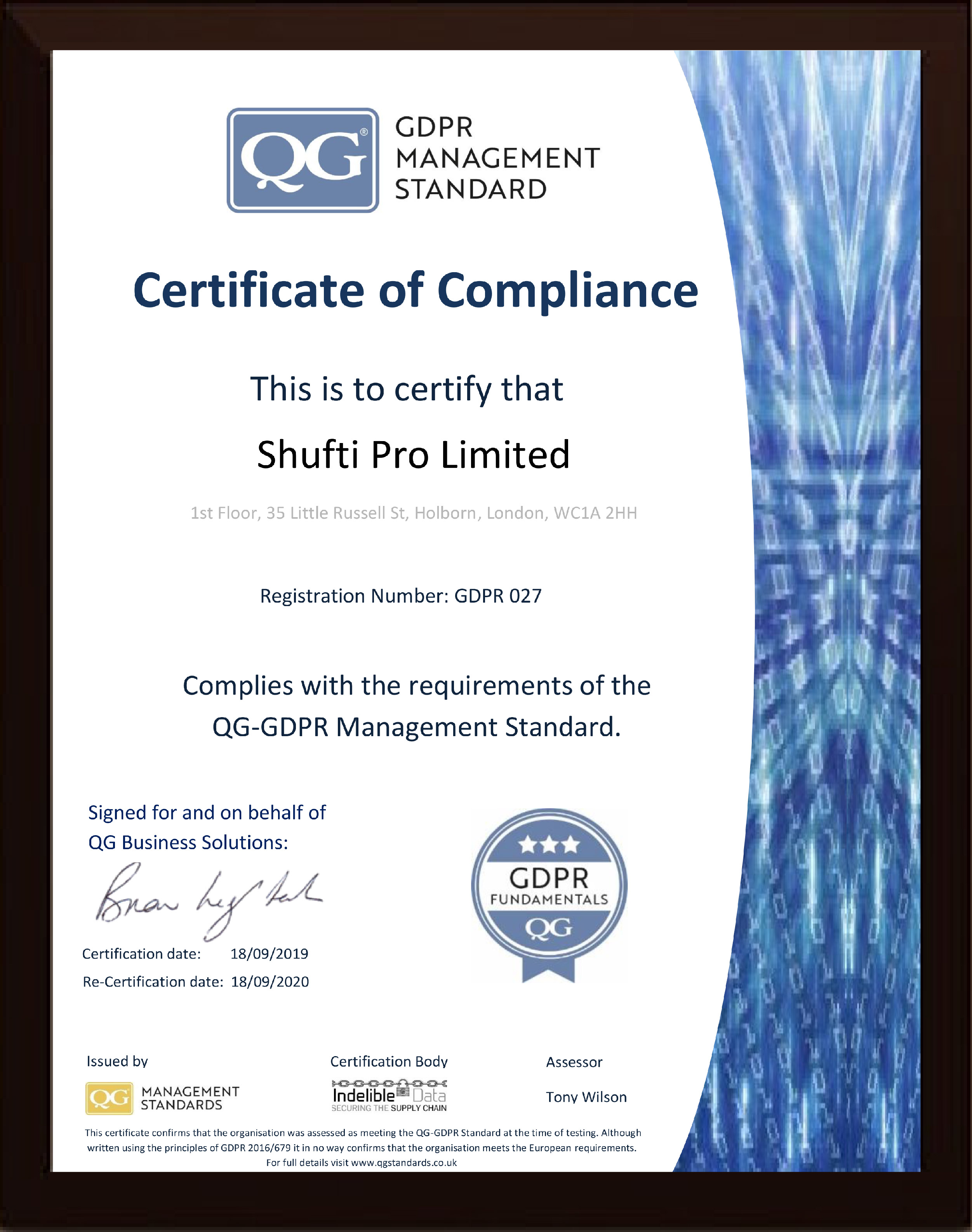 Another Feather in the Cap - Shufti Becomes Guild Certified