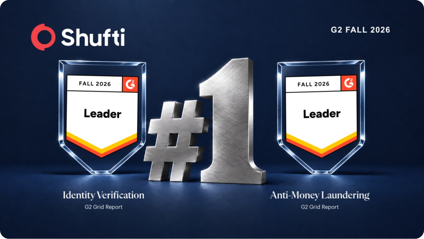 Shufti ranked #1 in the G2 Fall 2026 reports