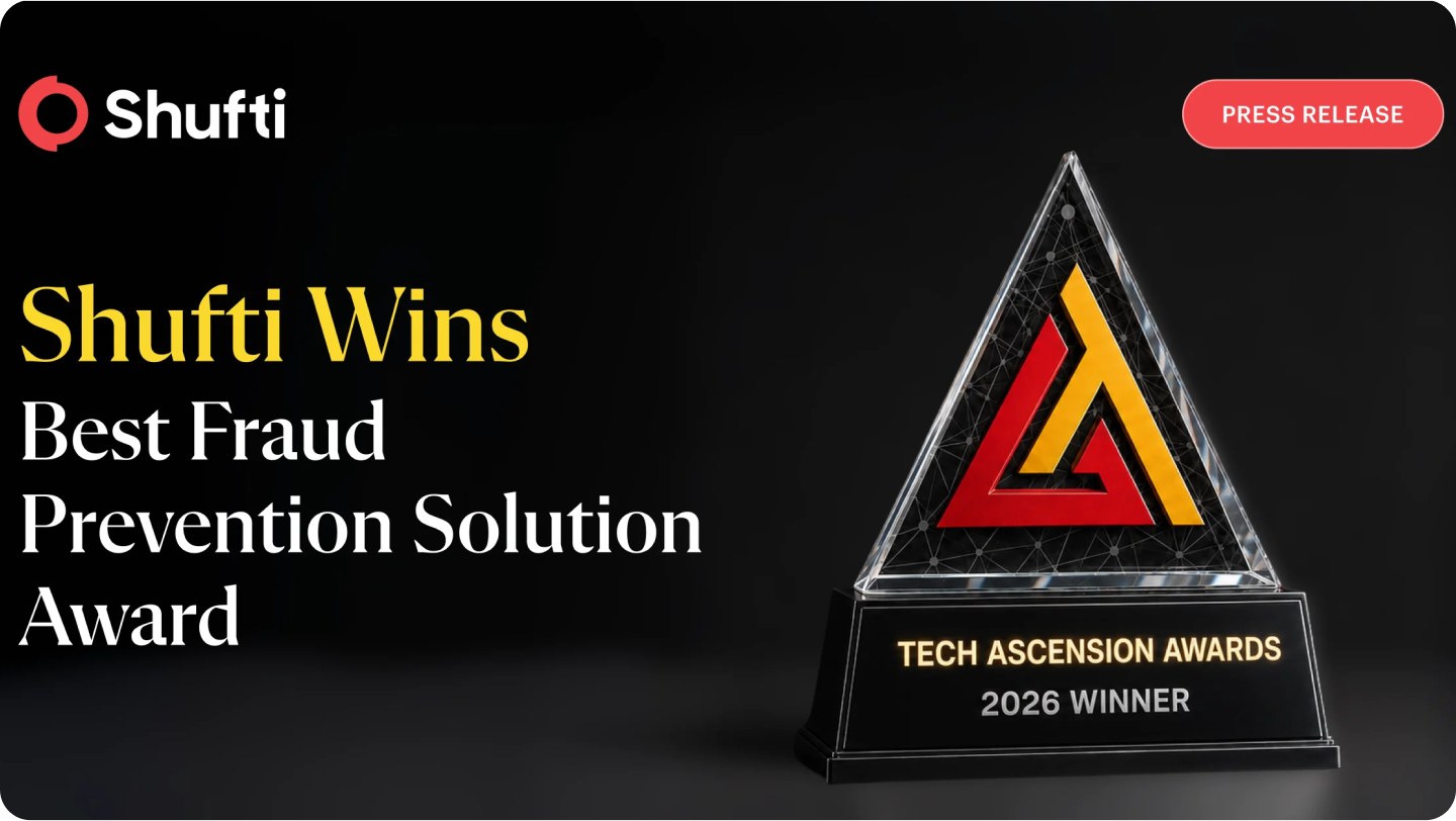 Shufti named Best Fraud Prevention Solution of 2026