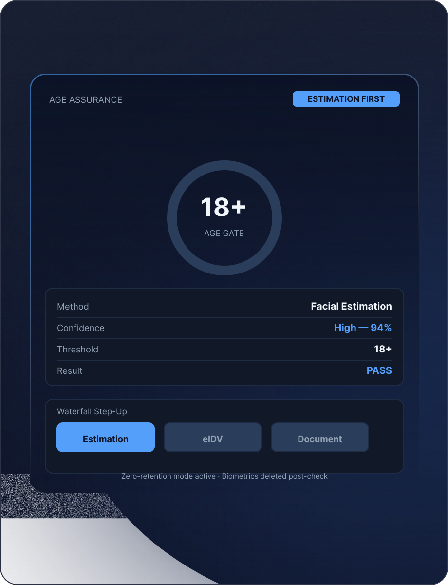 Age Verification mockup
