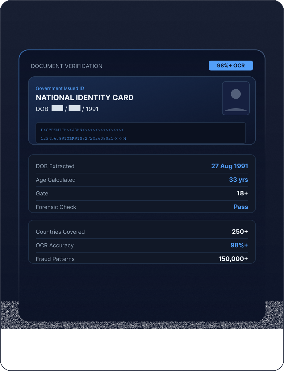 Document Verification mockup