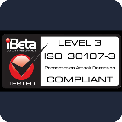 iBeta Level 3 — ISO 30107-3 Compliant