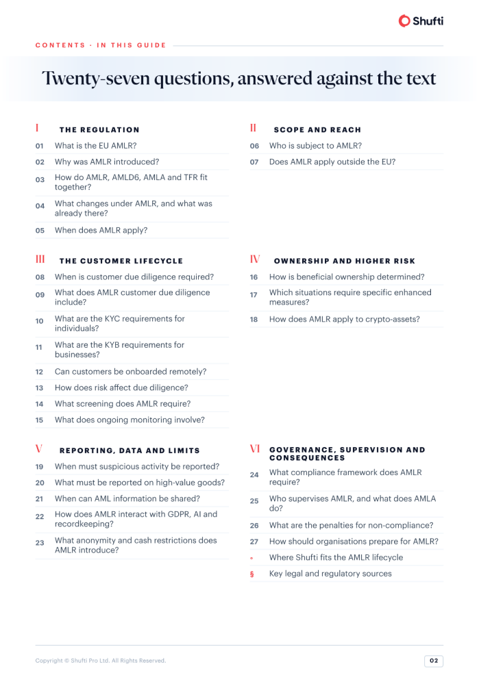 EU AMLR guide — page