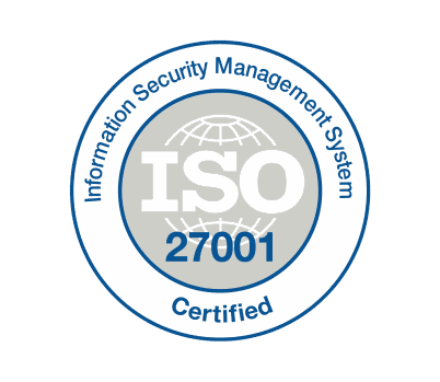 ISO 27001 certification badge