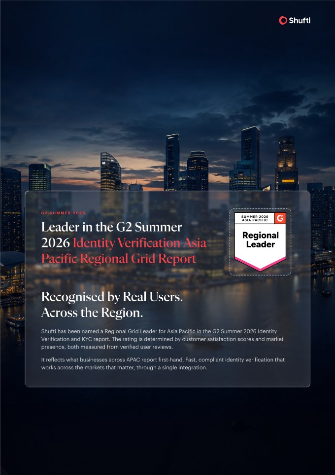 Docless KYC Verification in APAC — G2 recognition page