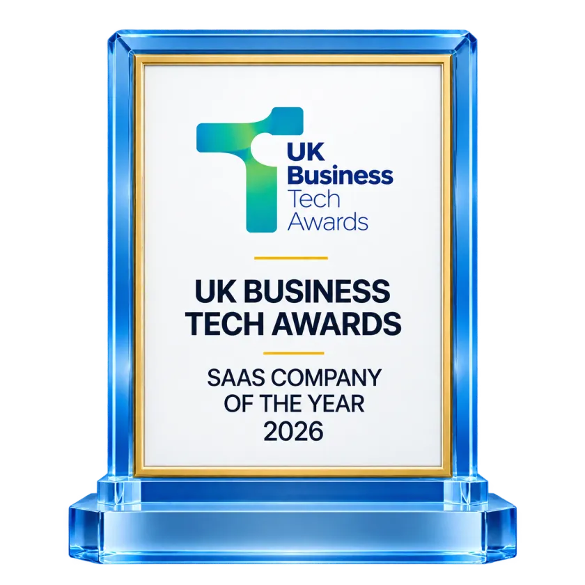 UK Business Tech Awards SaaS Company of the Year 2026 trophy