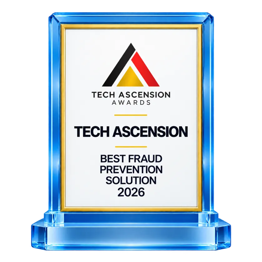 Tech Ascension Best Fraud Prevention Solution 2026 trophy