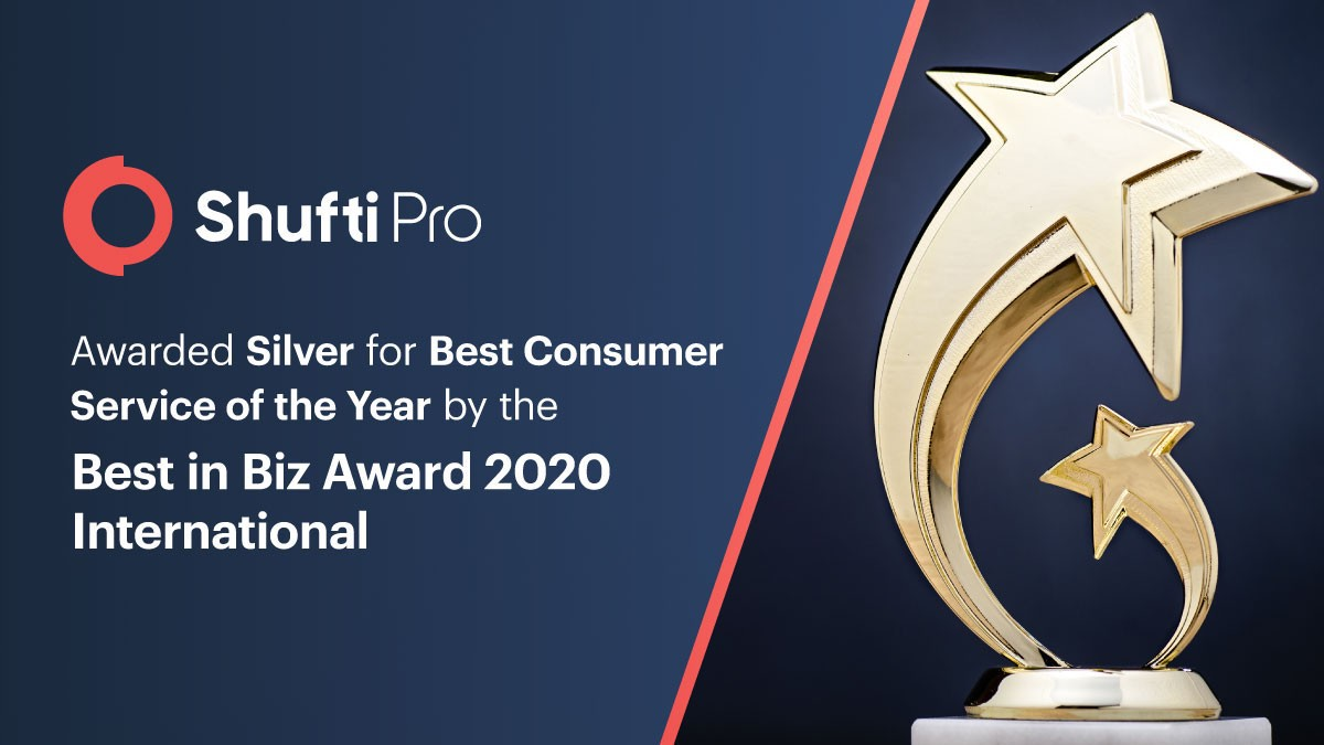 Another feather in the cap! Shufti wins Biz award 2020 for the best consumer service of the year