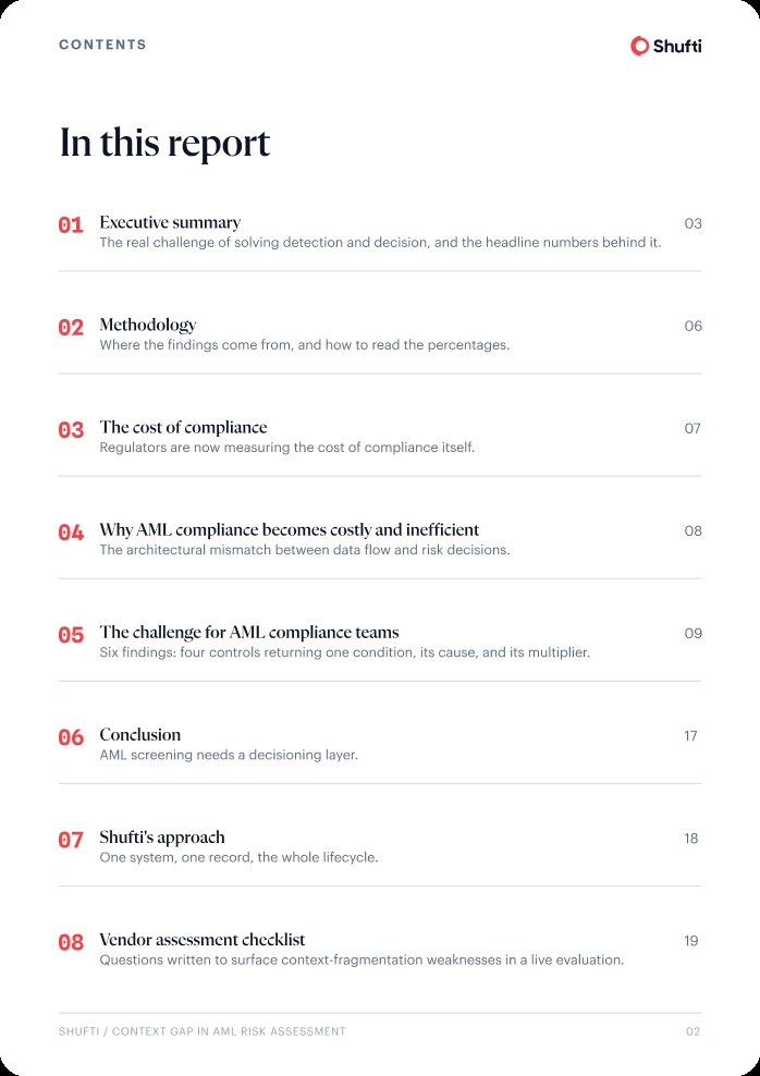 Report page &mdash; findings
