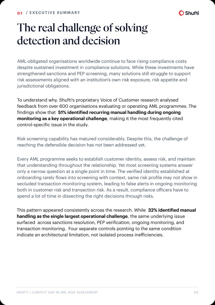 Report page &mdash; findings