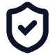Shield with a check mark, marking shifting Customer Due Diligence requirements