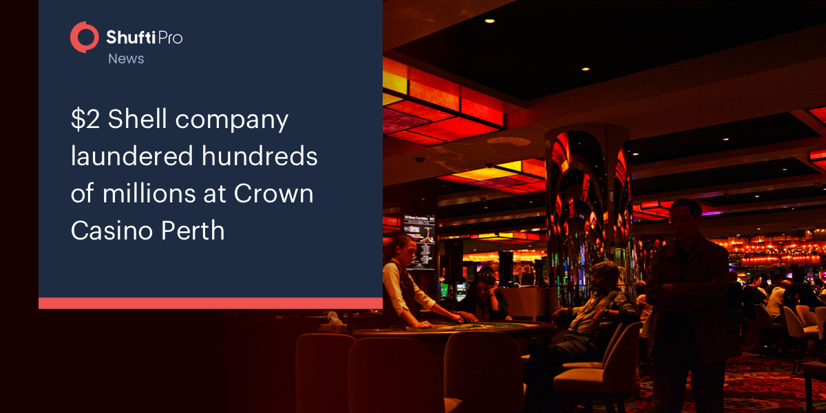 $2 Shell company laundered hundreds of millions at Crown Casino Perth