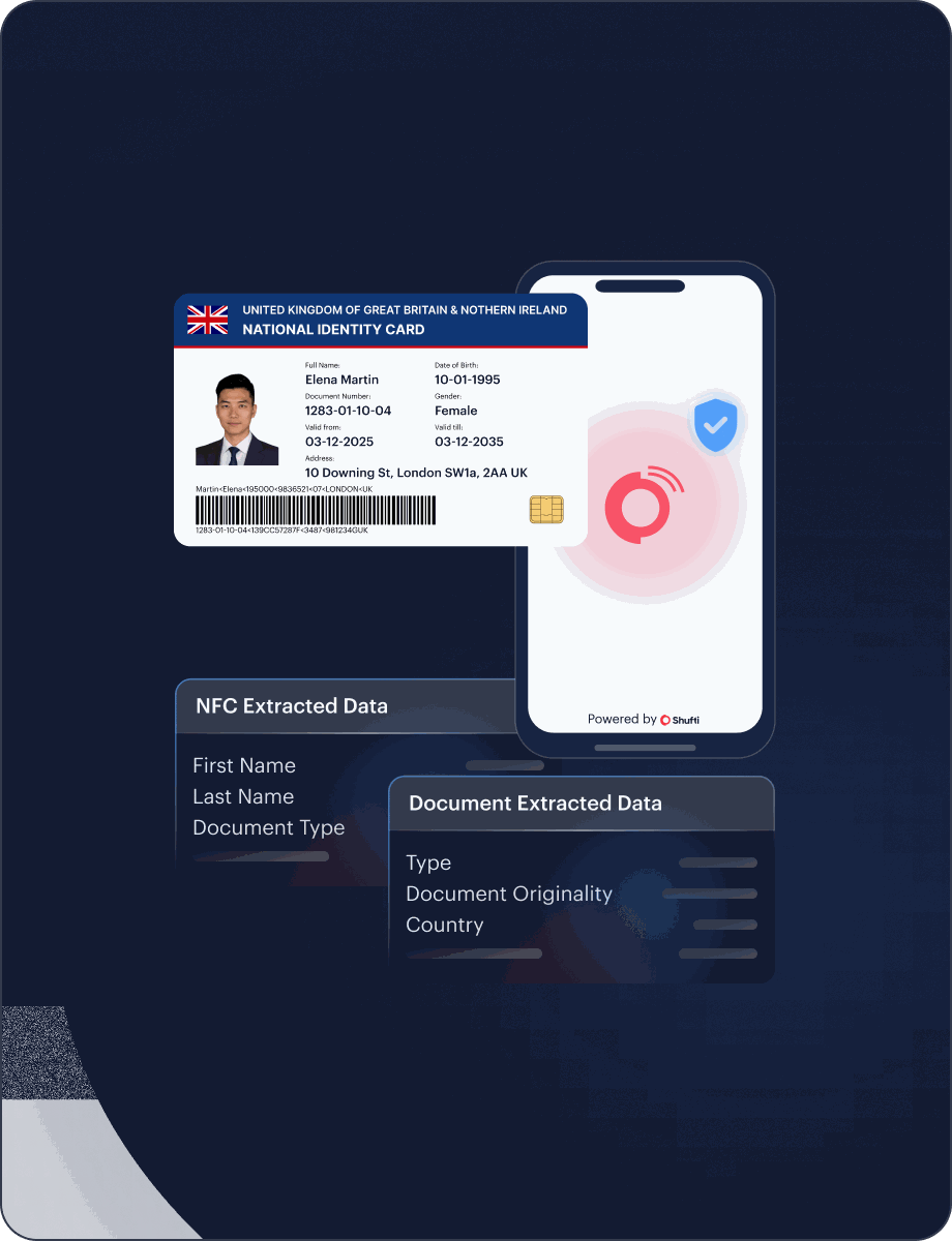 NFC Verification candidate verification interface