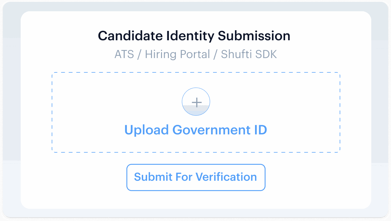 Candidate Identity Submission — step 1