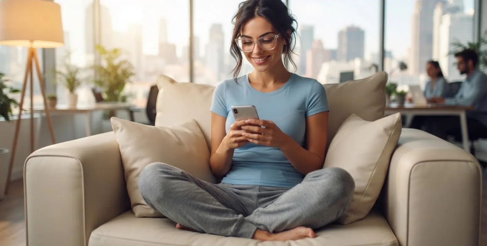 Customer opening an account remotely on a mobile phone