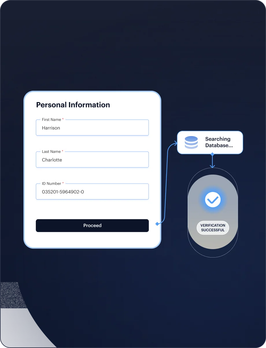 Database eIDV — eID and Document Routes interface