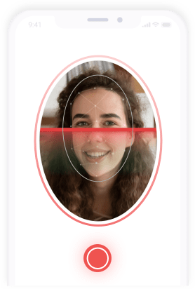 Face verification through liveness detection