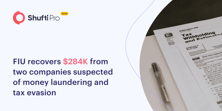 FIU Recovers $284K From Two Companies Suspected of Money Laundering and Tax Evasion
