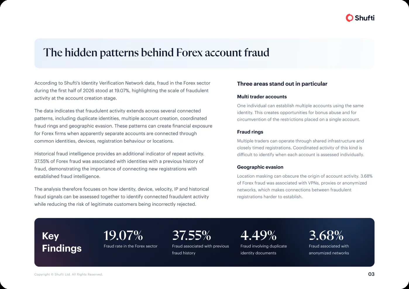 Report page &mdash; geographic evasion