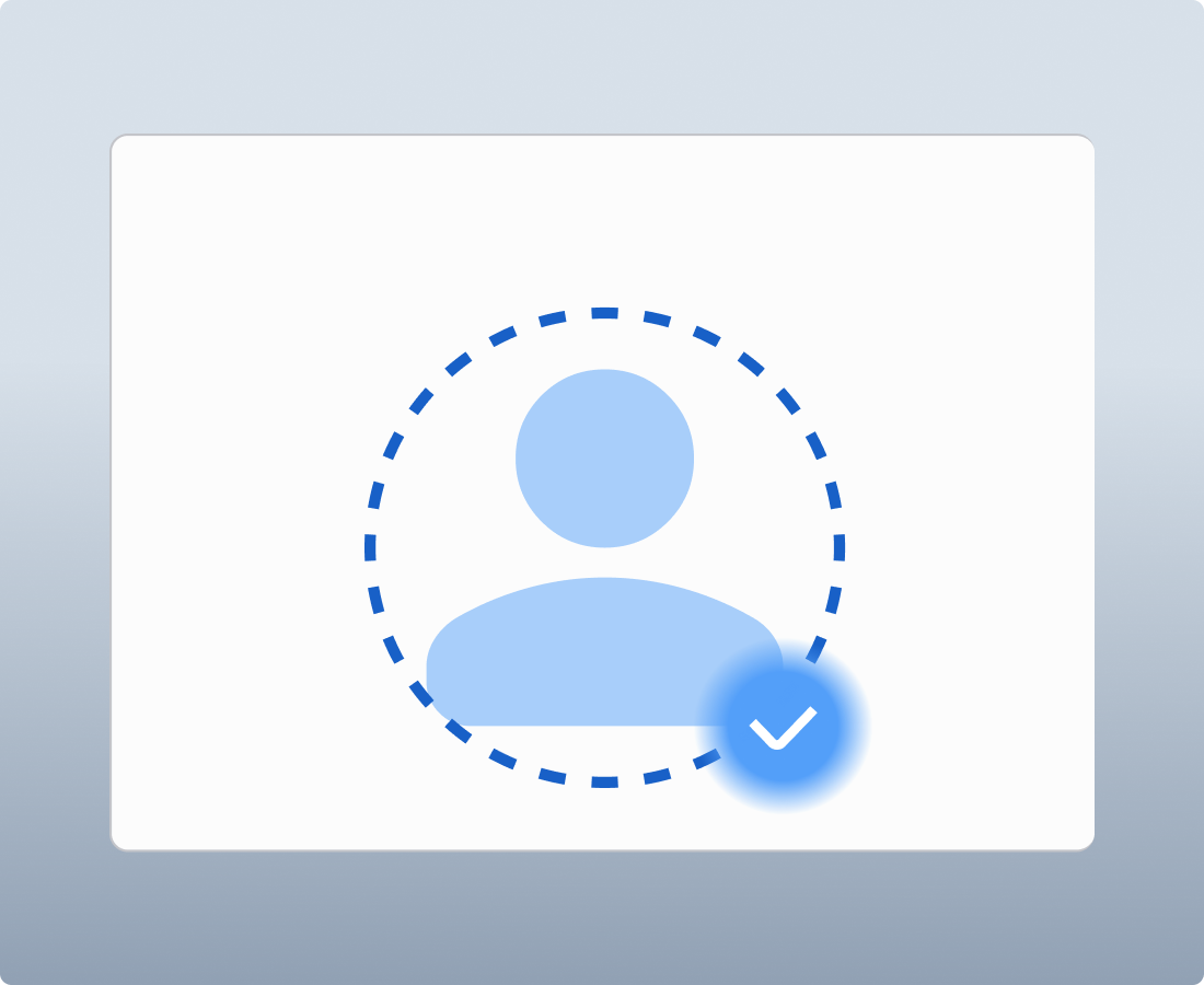 Identity fraud detection — a verified identity anchor confirmed with a biometric check