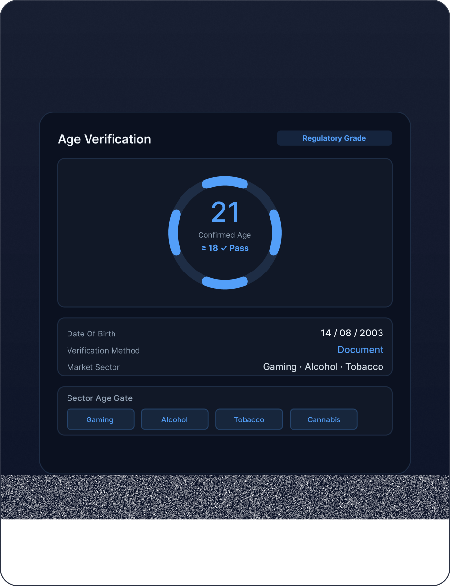 Age Verification mockup