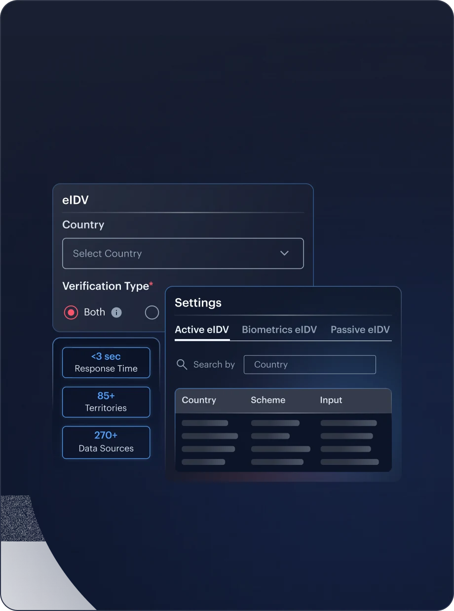 eIDV interface