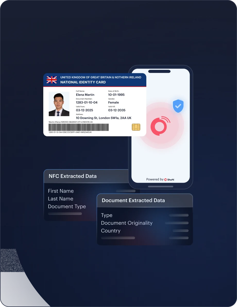 NFC Verification interface