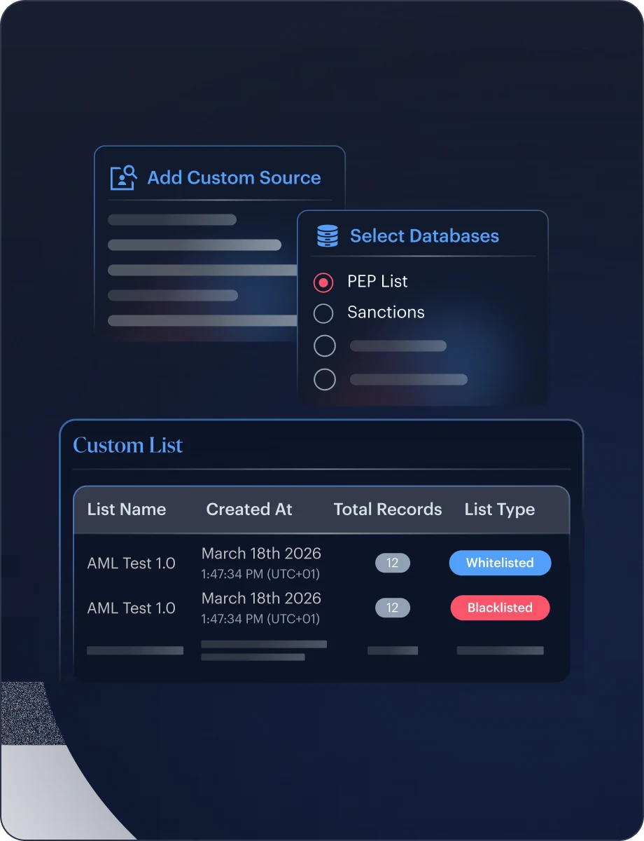 Watchlist interface