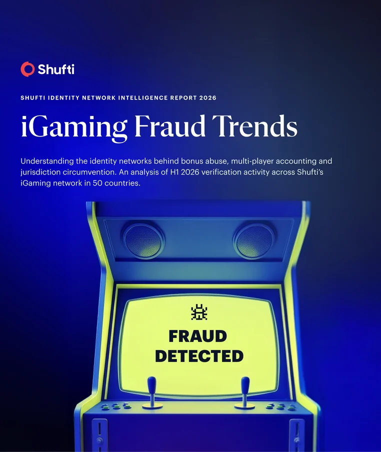 iGaming Fraud Trends &mdash; Shufti Identity Network Intelligence Report 2026 cover