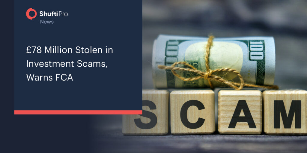 £78 Million Stolen In Investment Scams, Warns FCA