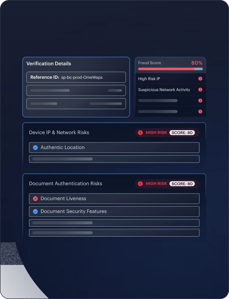 Fraud Hub — Fraud Prevention interface