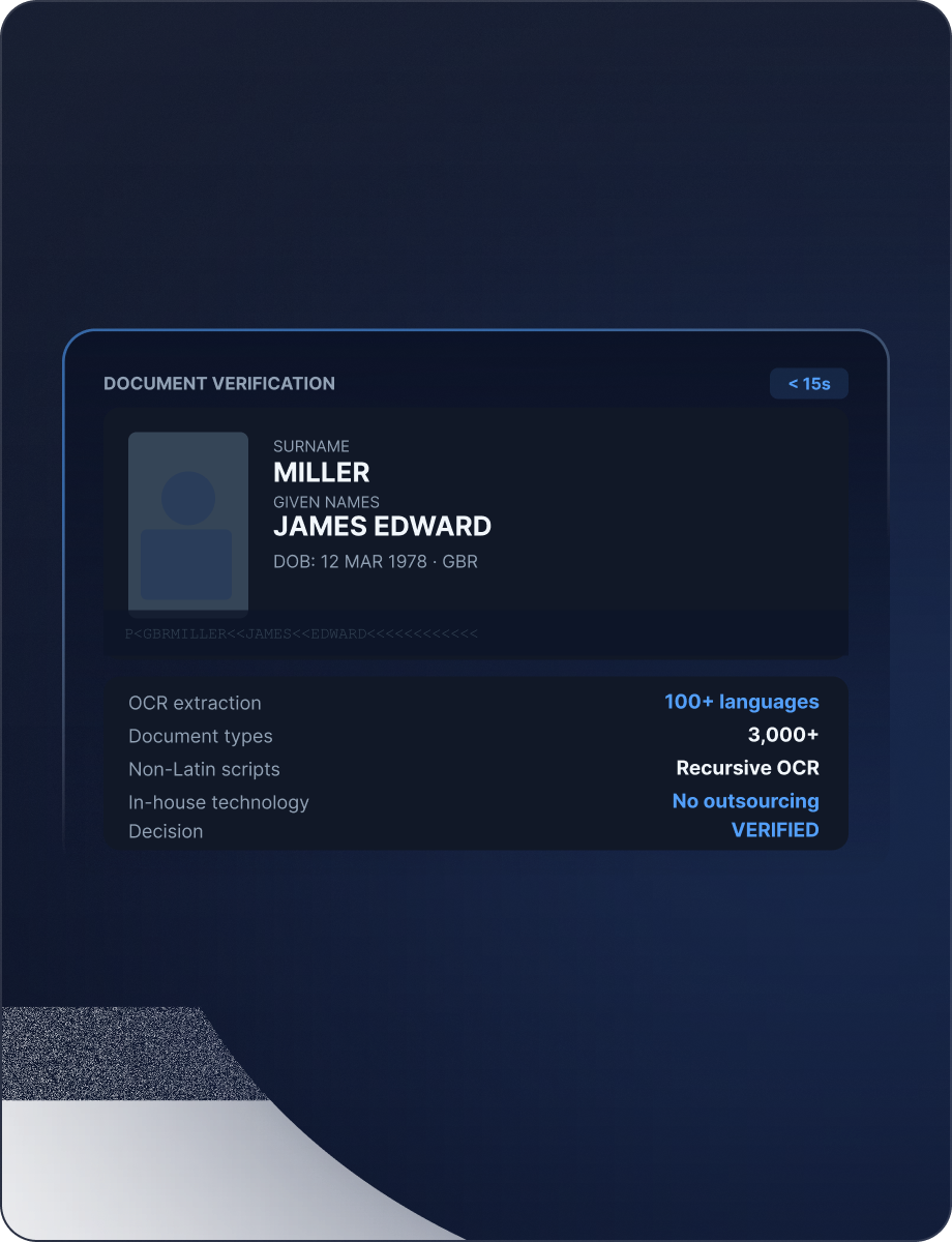 Document Verification mockup