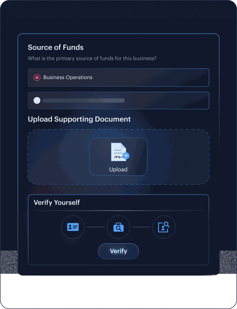 Due Diligence KYC interface