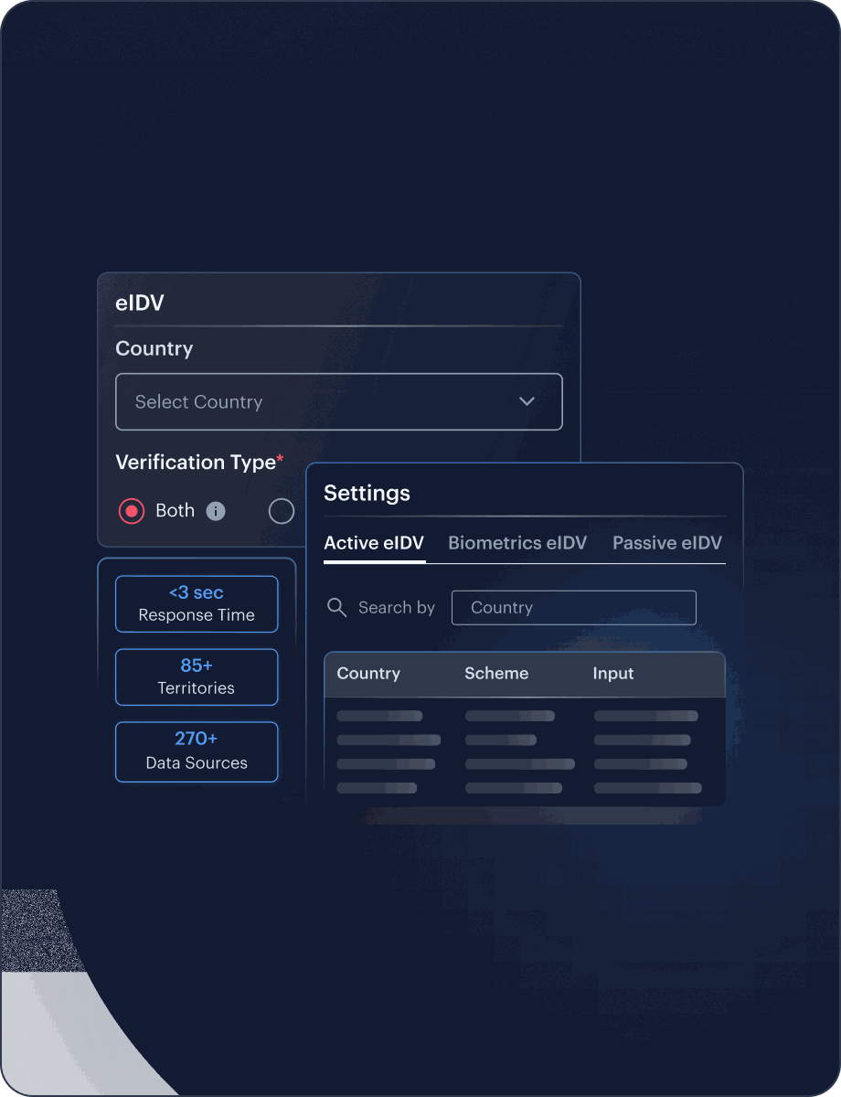 eIDV KYC interface