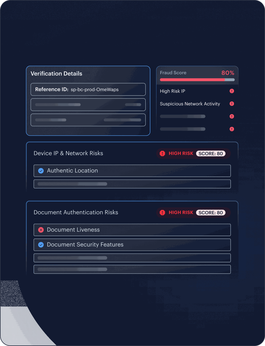 Fraud Hub KYC interface
