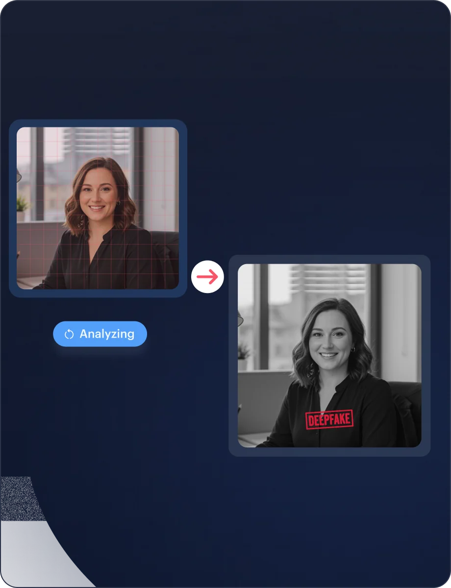 Deepfake Detection — Verify Identity & Ownership interface