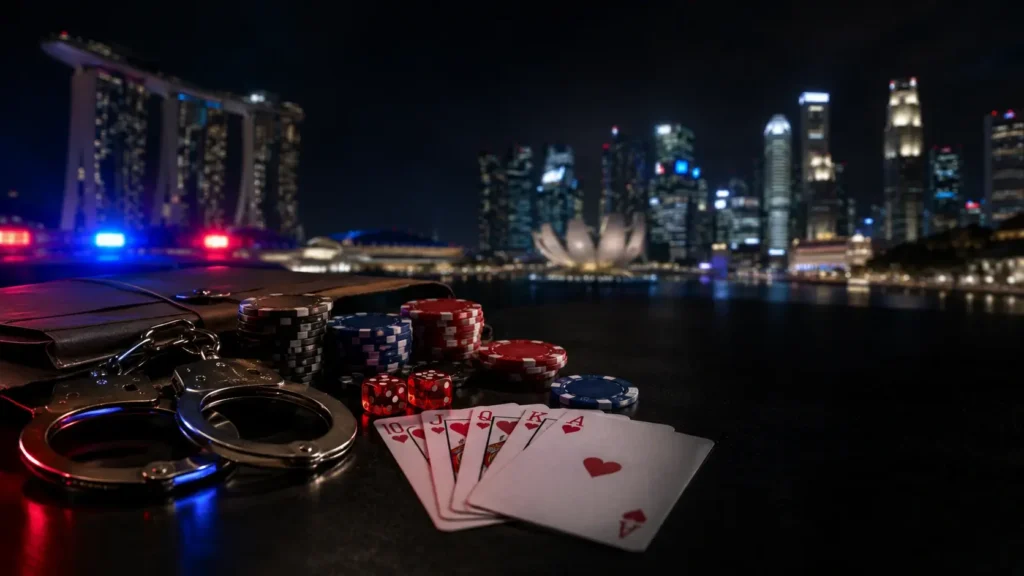 Singapore Police Investigate 30 People in Illegal Online Gambling Crackdown
