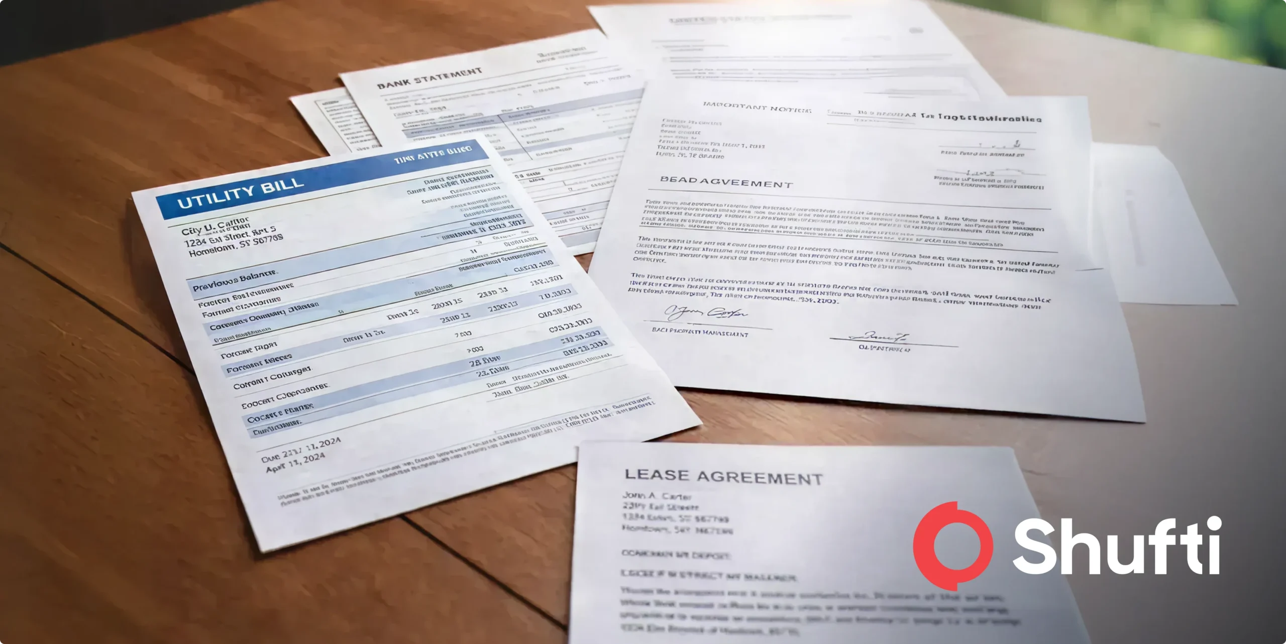 Common Proof of Address Documents for KYC and AML