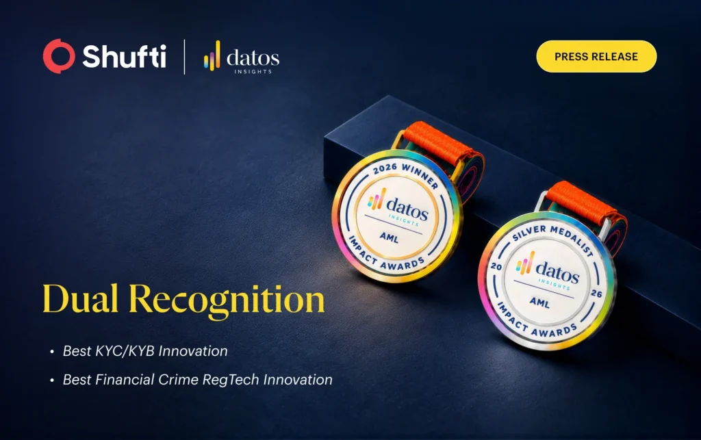 Shufti Secures Dual Recognition at the 2026 Datos Insights Impact Awards for KYC/KYB and Financial Crime Innovation