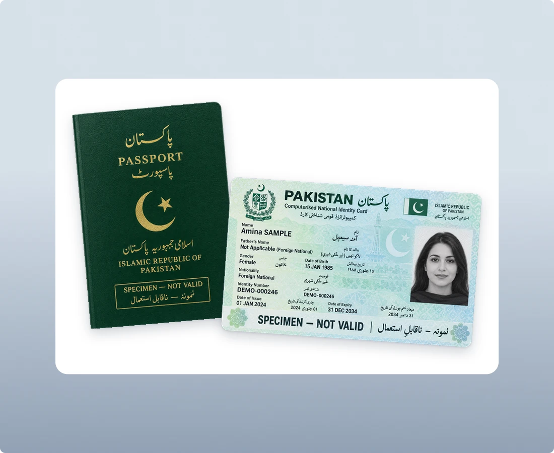 Foreign Passports and National ID Cards