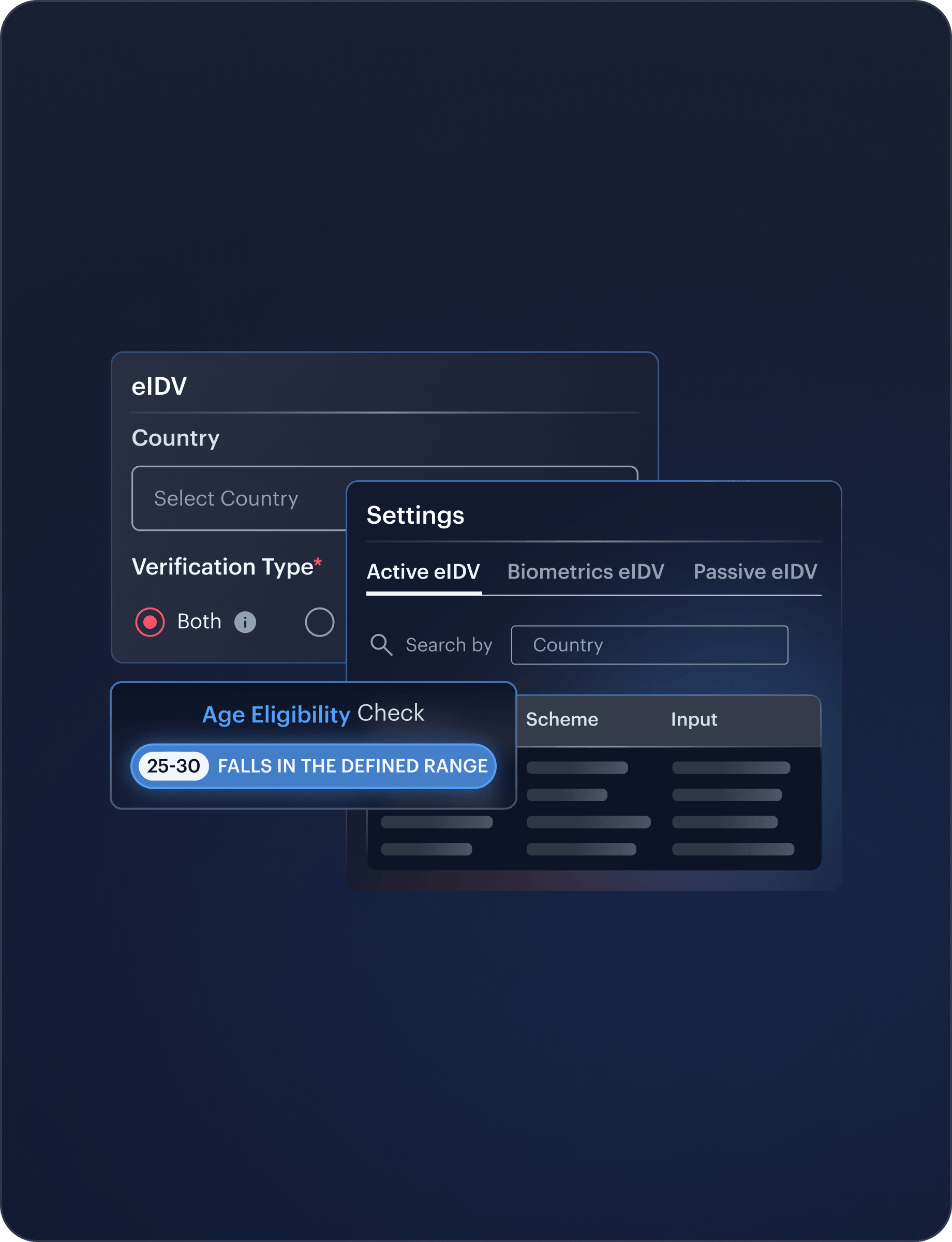 eIDV age assurance interface
