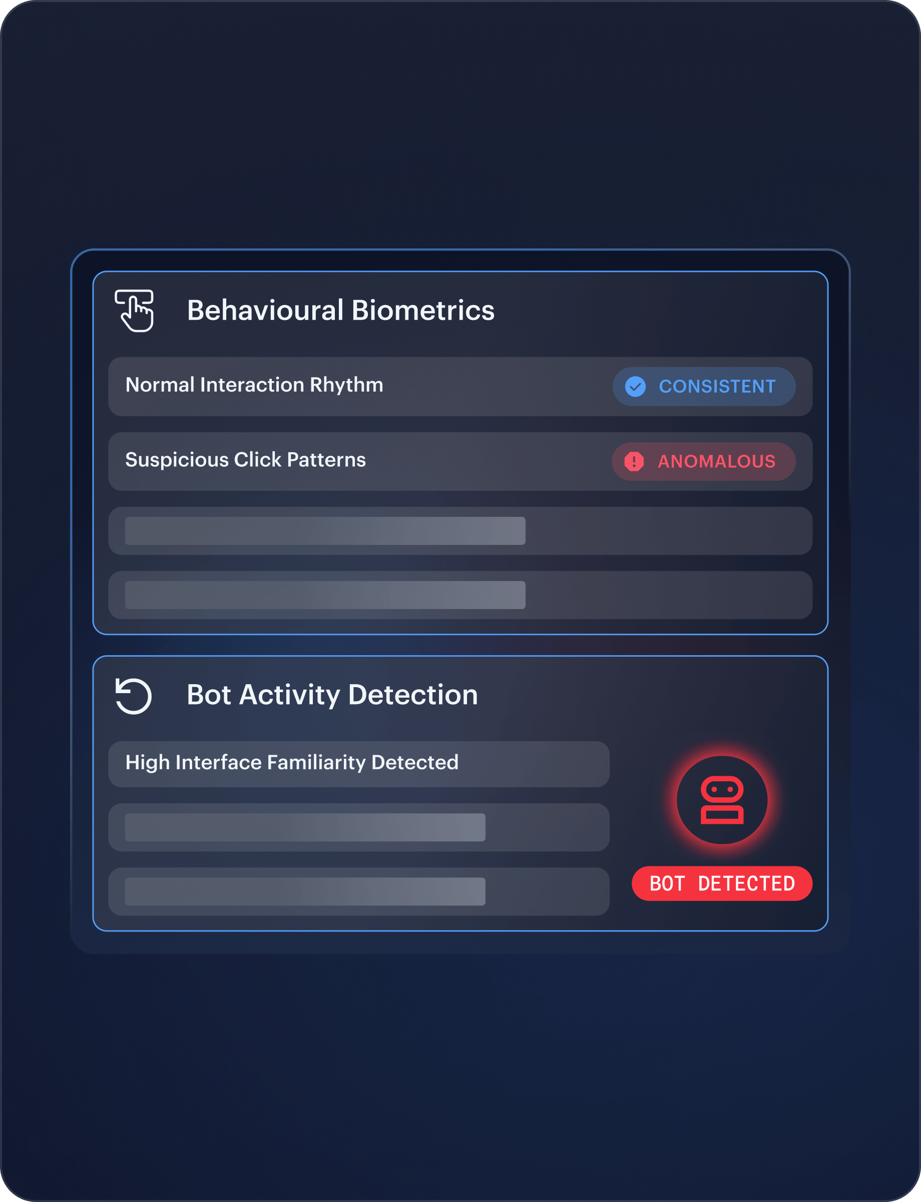 Behavioral Biometrics age assurance interface