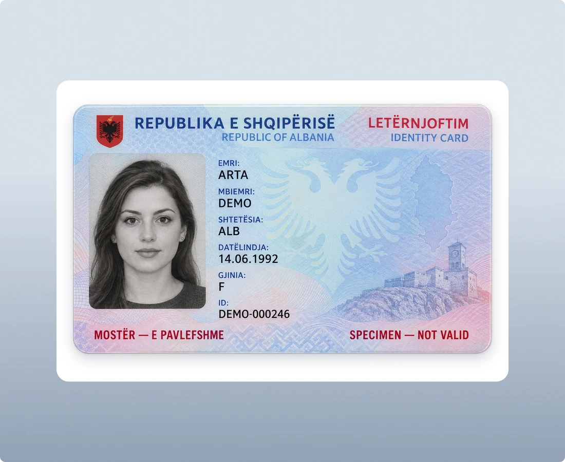 Letërnjoftim (Albanian Electronic ID Card)