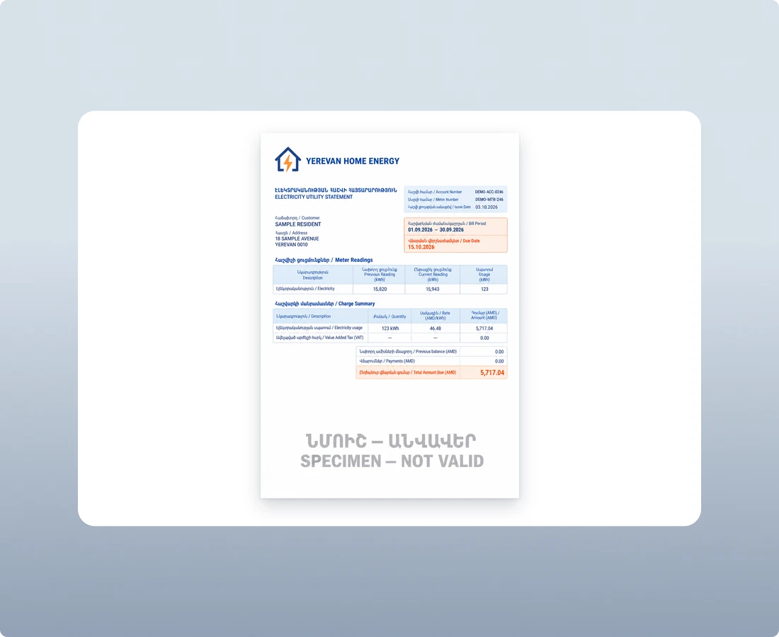 Proof of Address