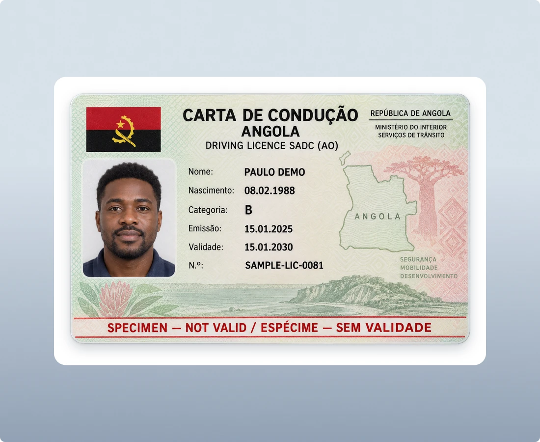 Angolan Driving Licence