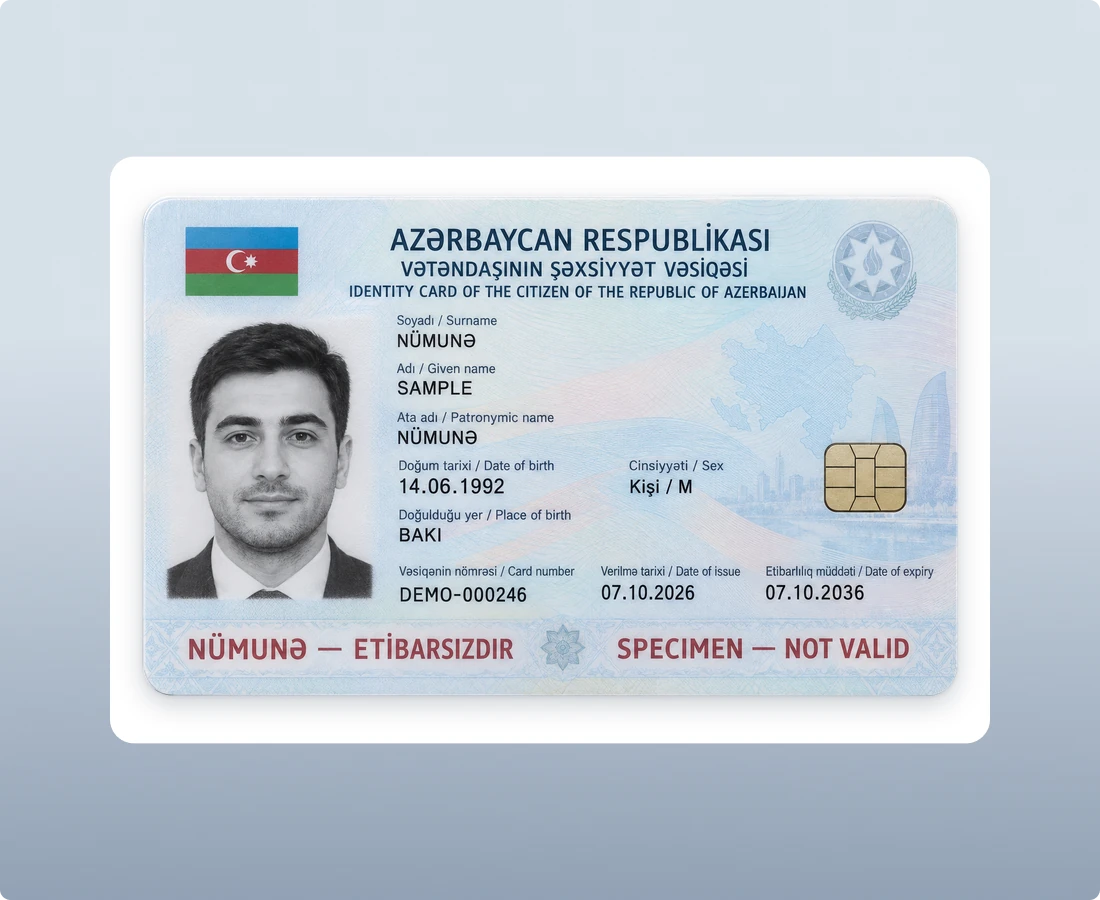 Azerbaijani Identity Card